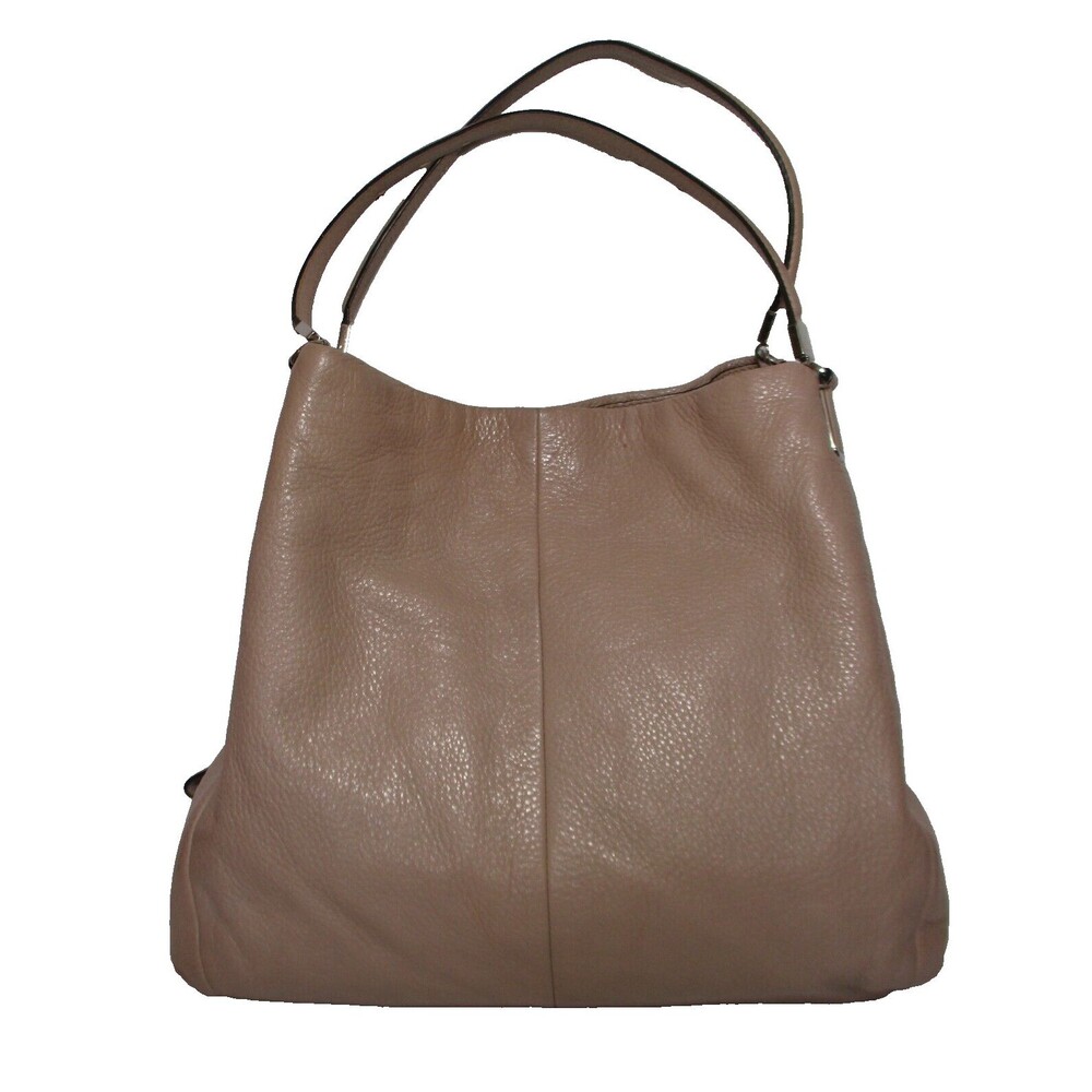 Coach Leather Phoebe Shoulder Bag 24921 Tan Hobo